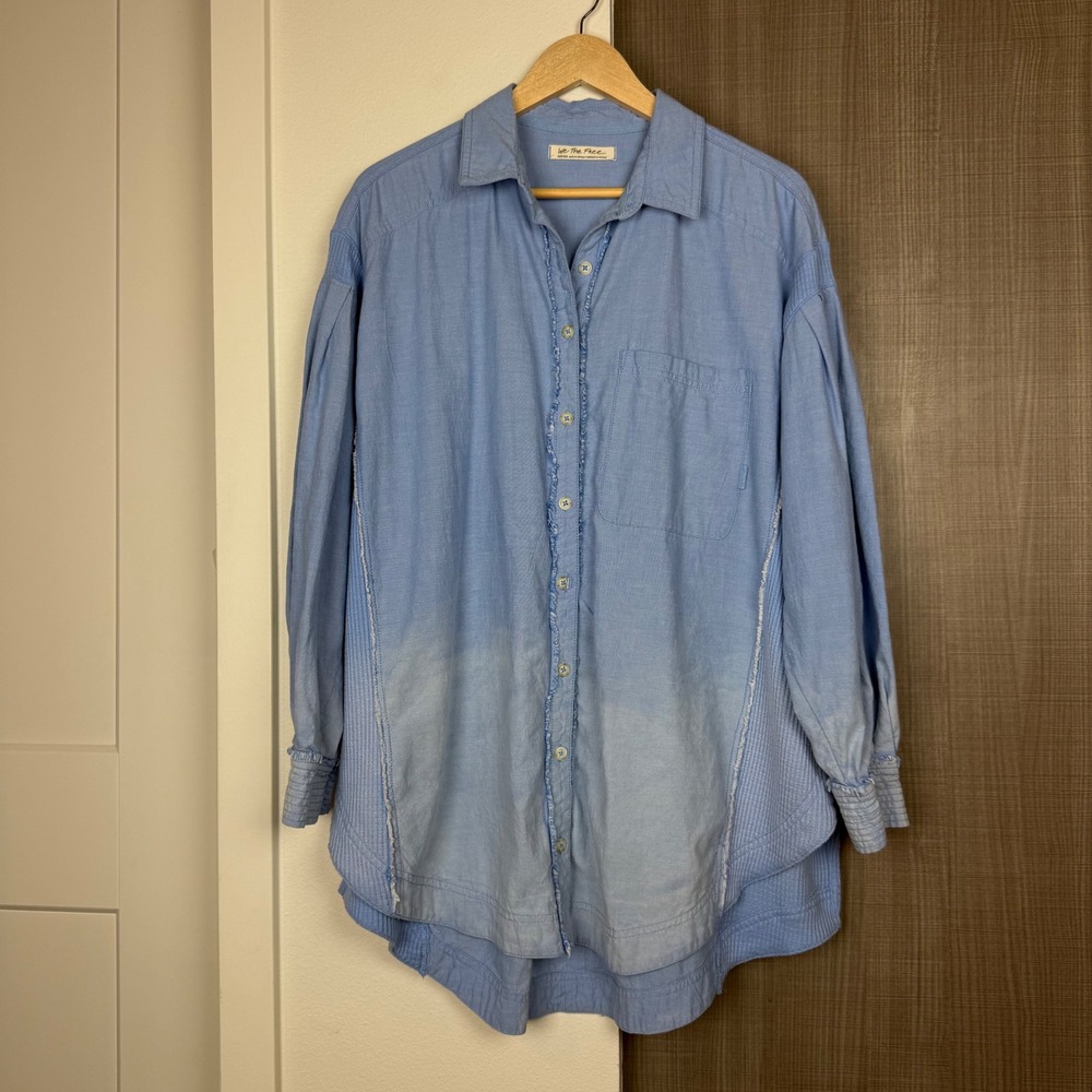 We the Free Cool N Clean Shirt Oversized Shirt Garment Dyed Size‎ Medium - Picture 4 of 16